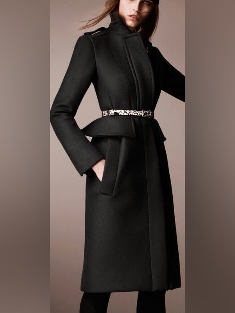 Burberry Prorsum coat with peplum